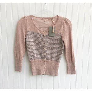 Anthropologie Knitted & Knotted Diamond Cardigan